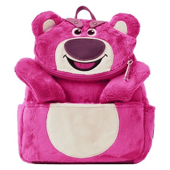 Loungefly Pixar Toy Story Lotso Pink Plush Bear Mini Backpack - Picture 2 of 7